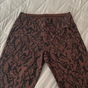 CAbi Brown and Black Snake Print Pants